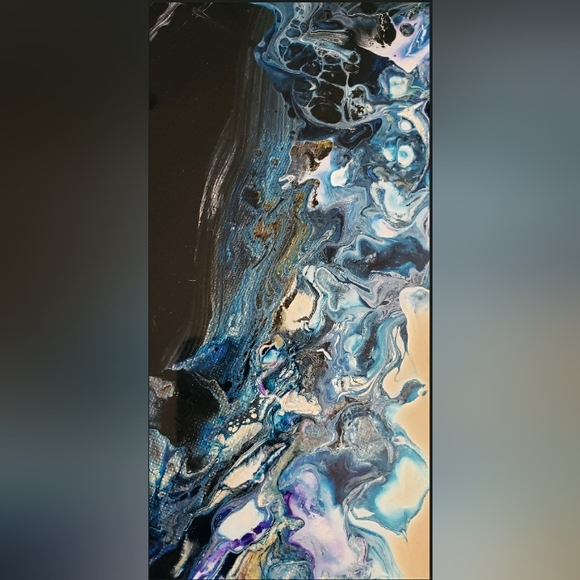 16"x20" Acrylic Pour Painting - Picture 3 of 3